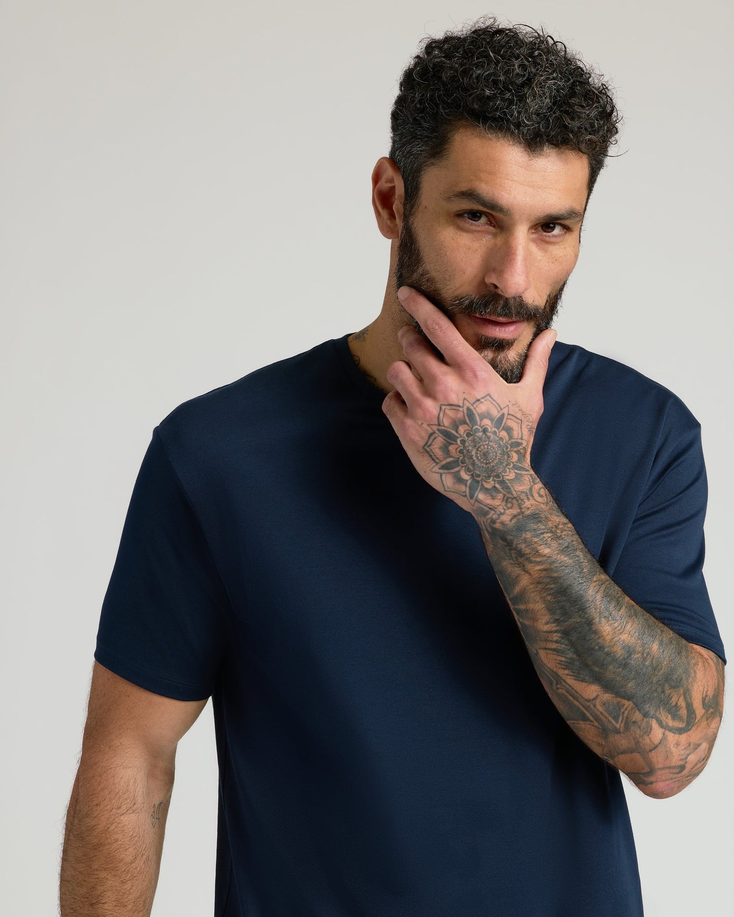 Navy Premium Pima Crew Neck