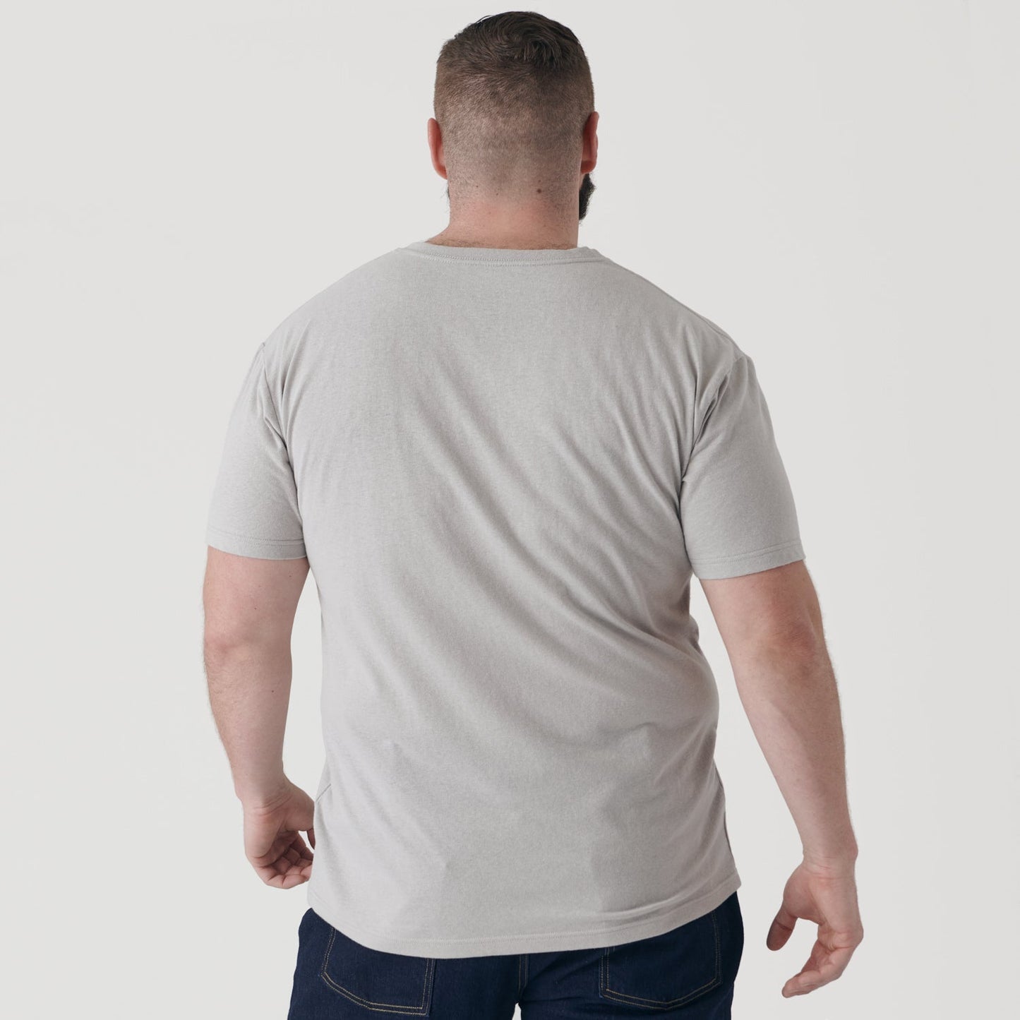 Light Gray V-Neck Tee