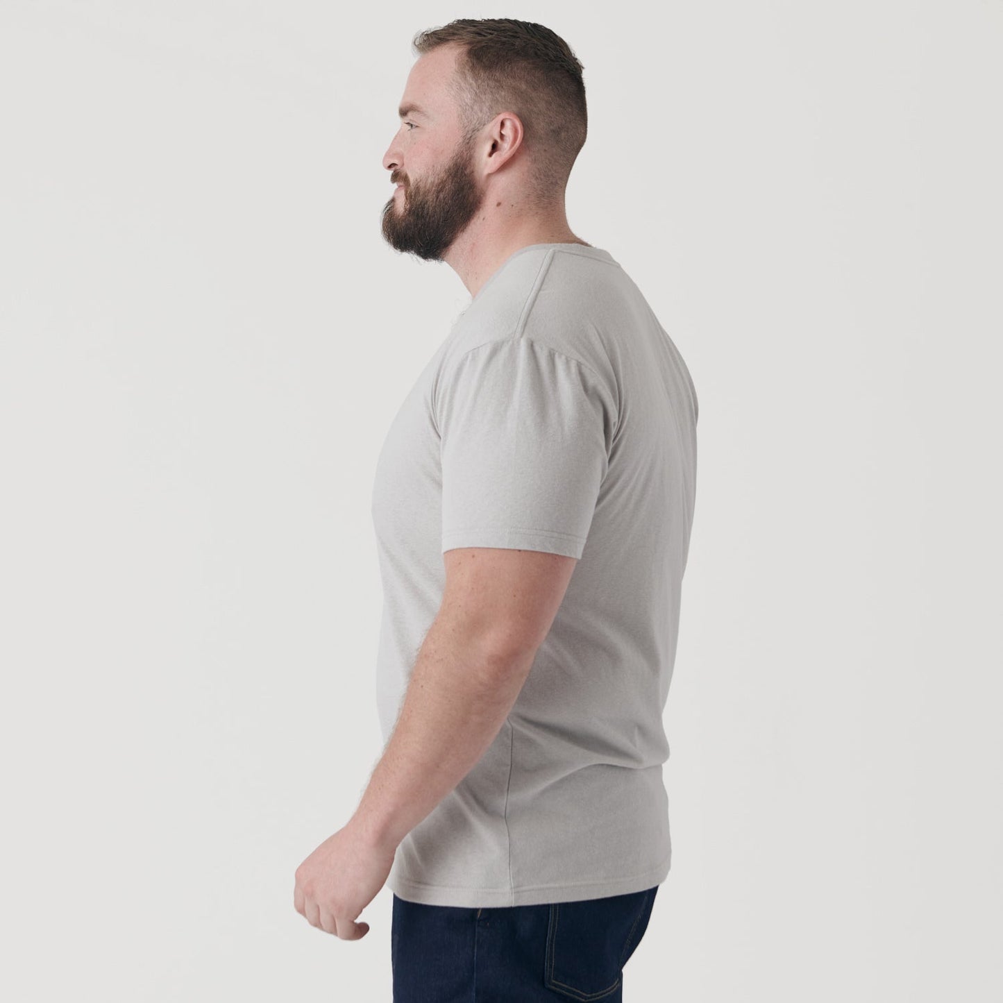 Light Gray V-Neck Tee