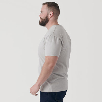 Light Gray V-Neck Tee