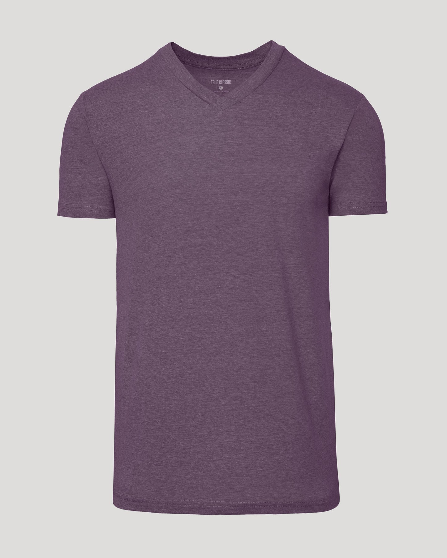 Dark Heather Plum Classic V-Neck