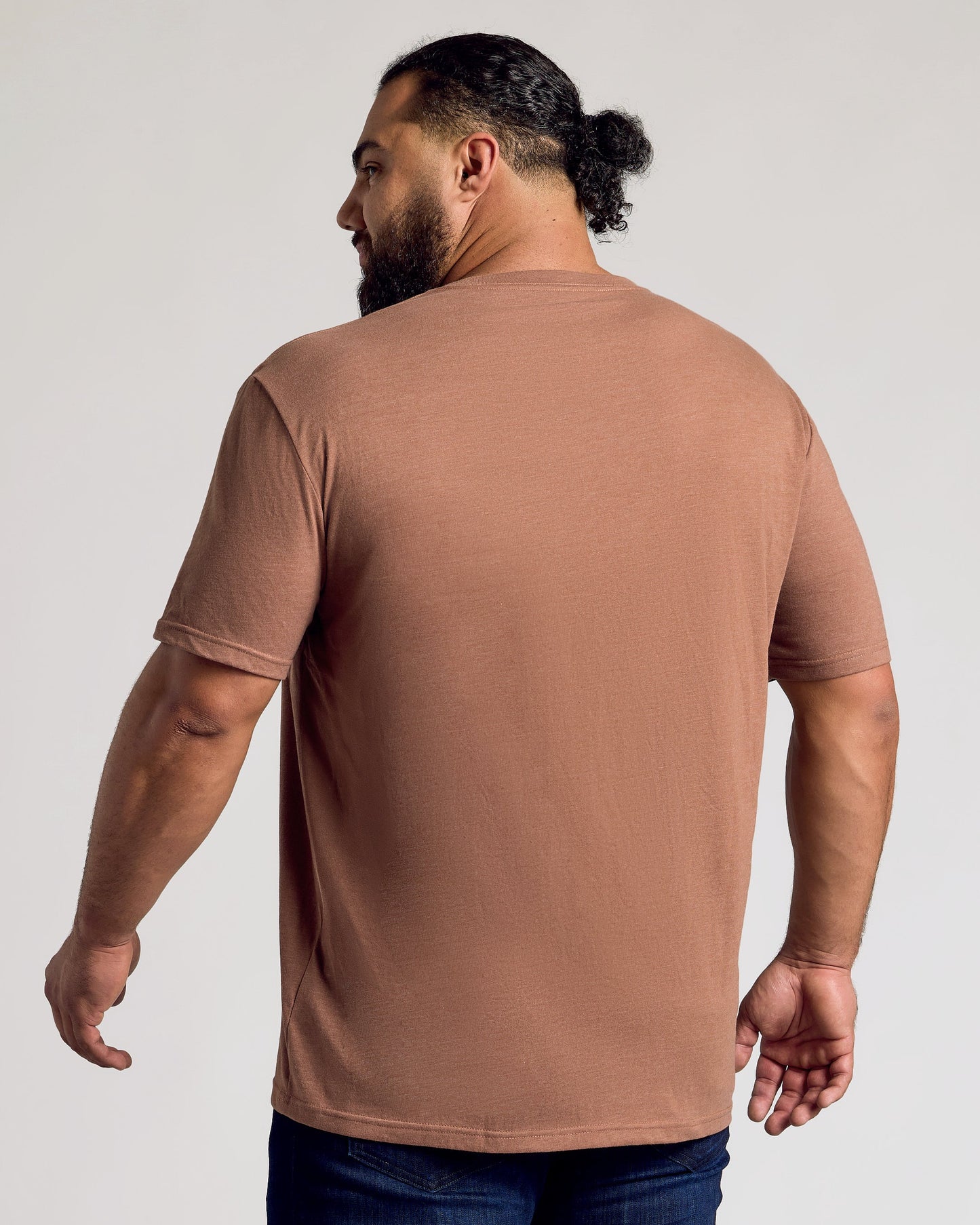 Dark Heather Sepia Classic V-Neck