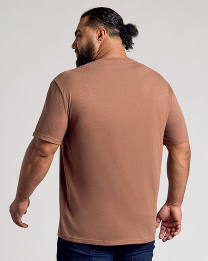 Dark Heather Sepia Classic V-Neck