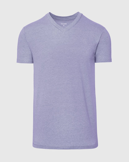 Heather Dark Orchid Classic V-Neck