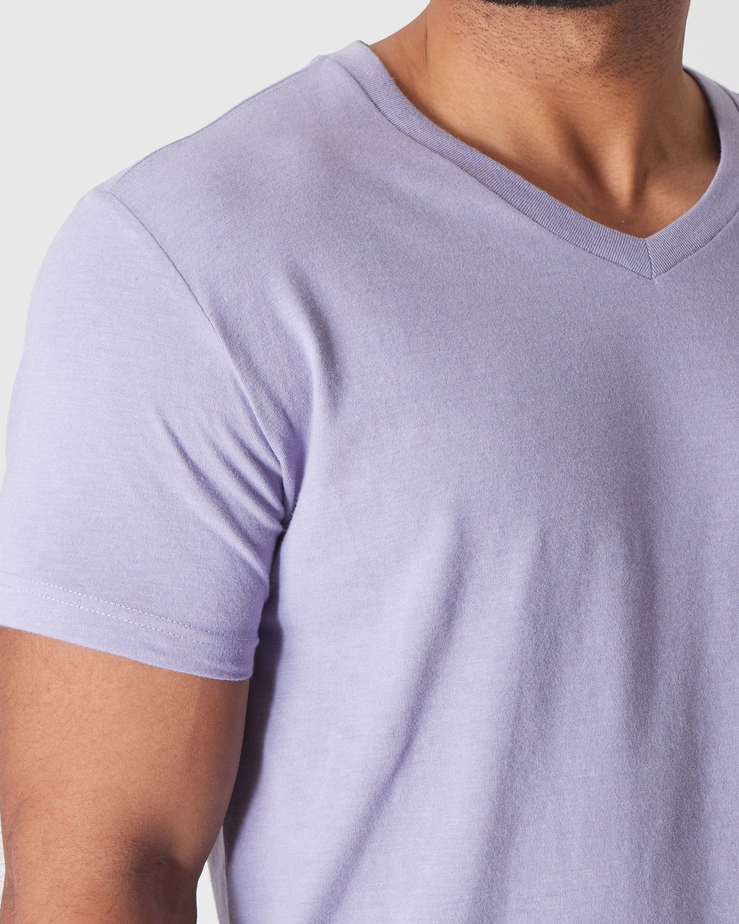Heather Dark Orchid Classic V-Neck