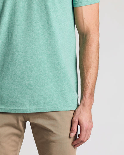 Light Heather Greenery Classic V-Neck