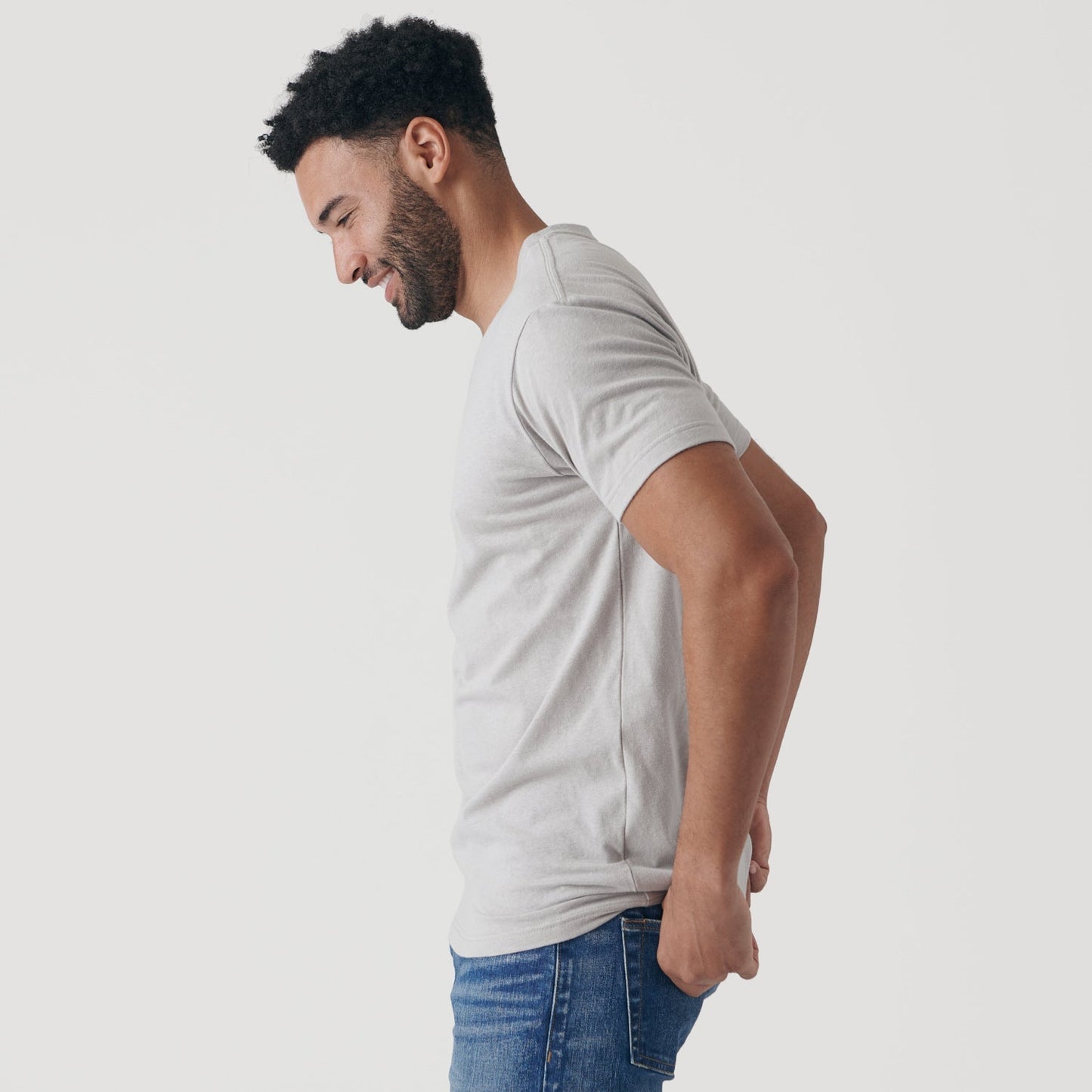Light Gray V-Neck Tee