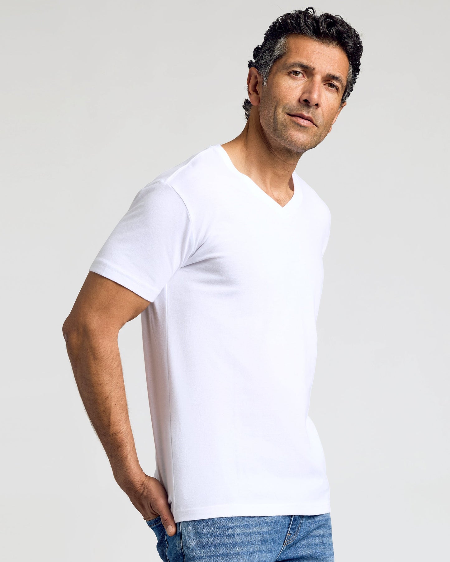 White Classic V-Neck 3-Pack