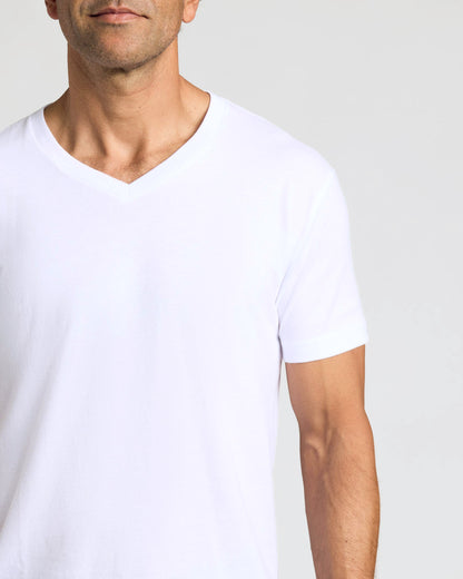 White Classic V-Neck 3-Pack