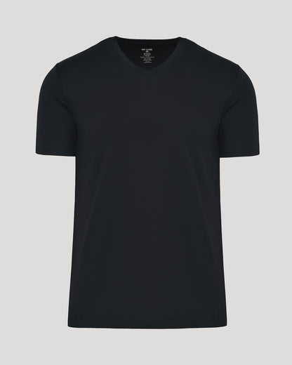 Black Premium Pima V-Neck
