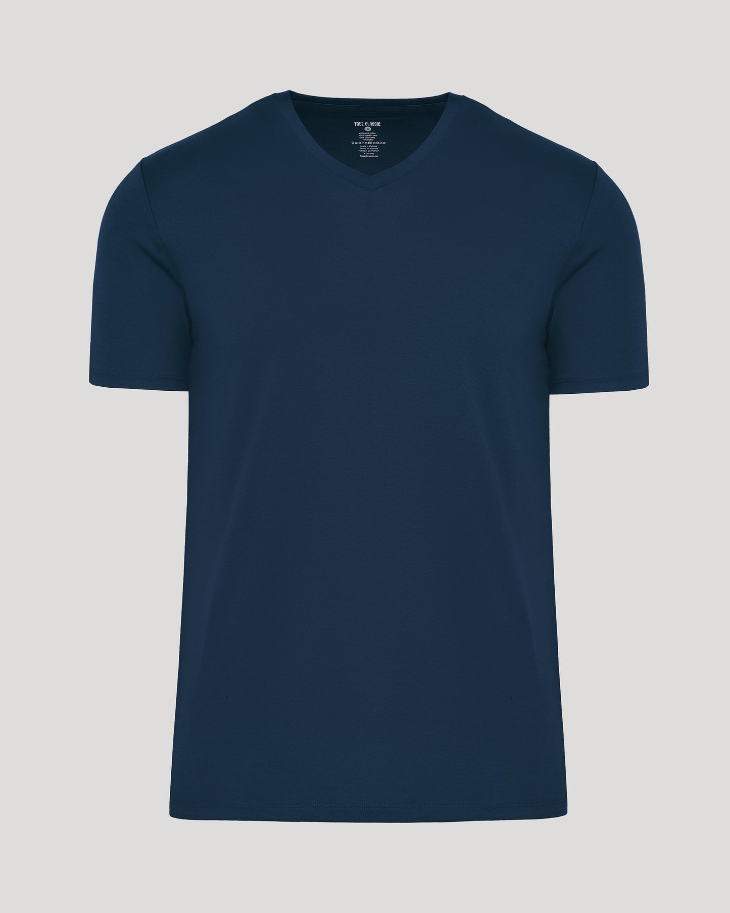 Navy Premium Pima V-Neck
