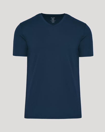 Navy Premium Pima V-Neck