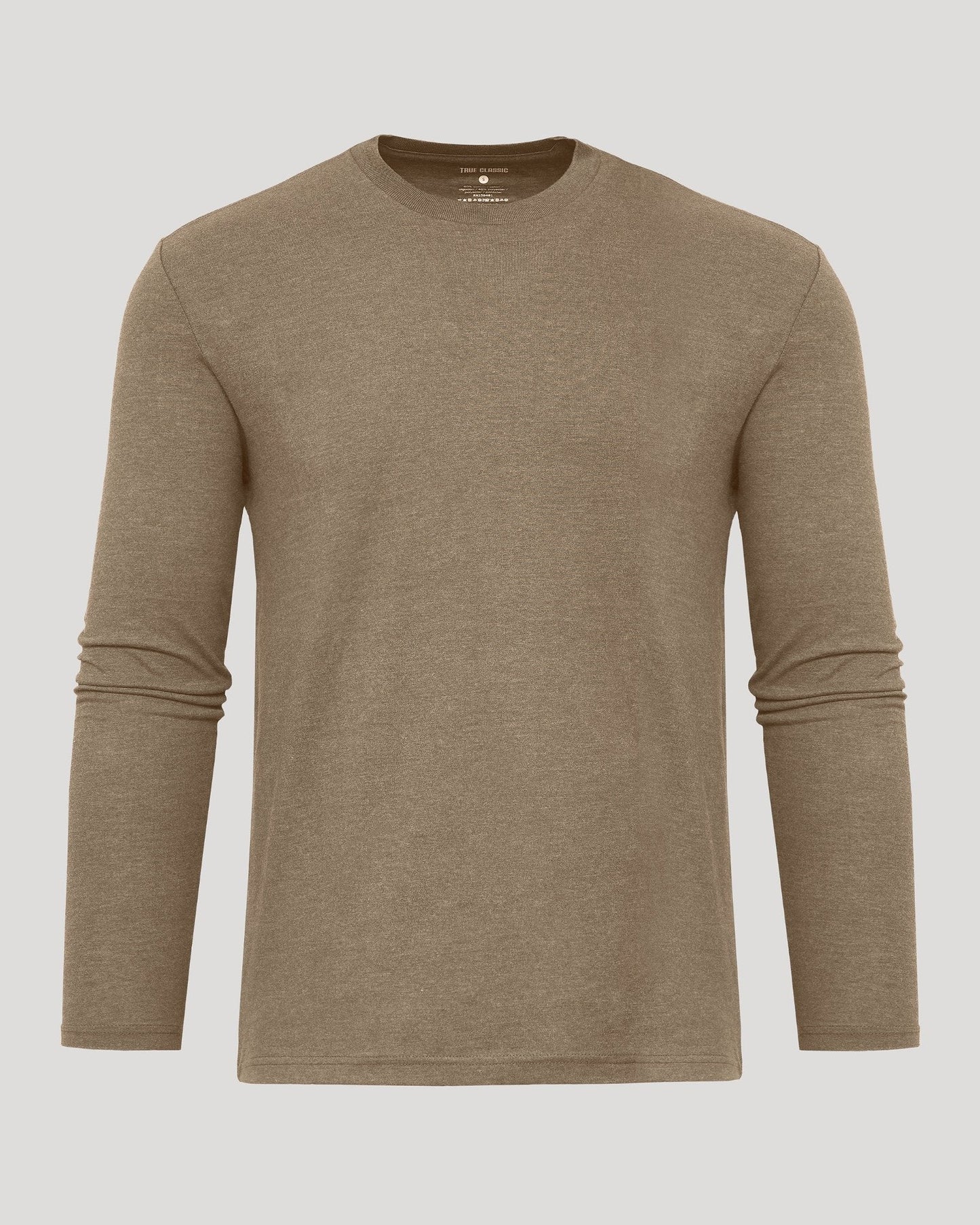 Dark Heather Sagewood Classic Long Sleeve Crew Neck