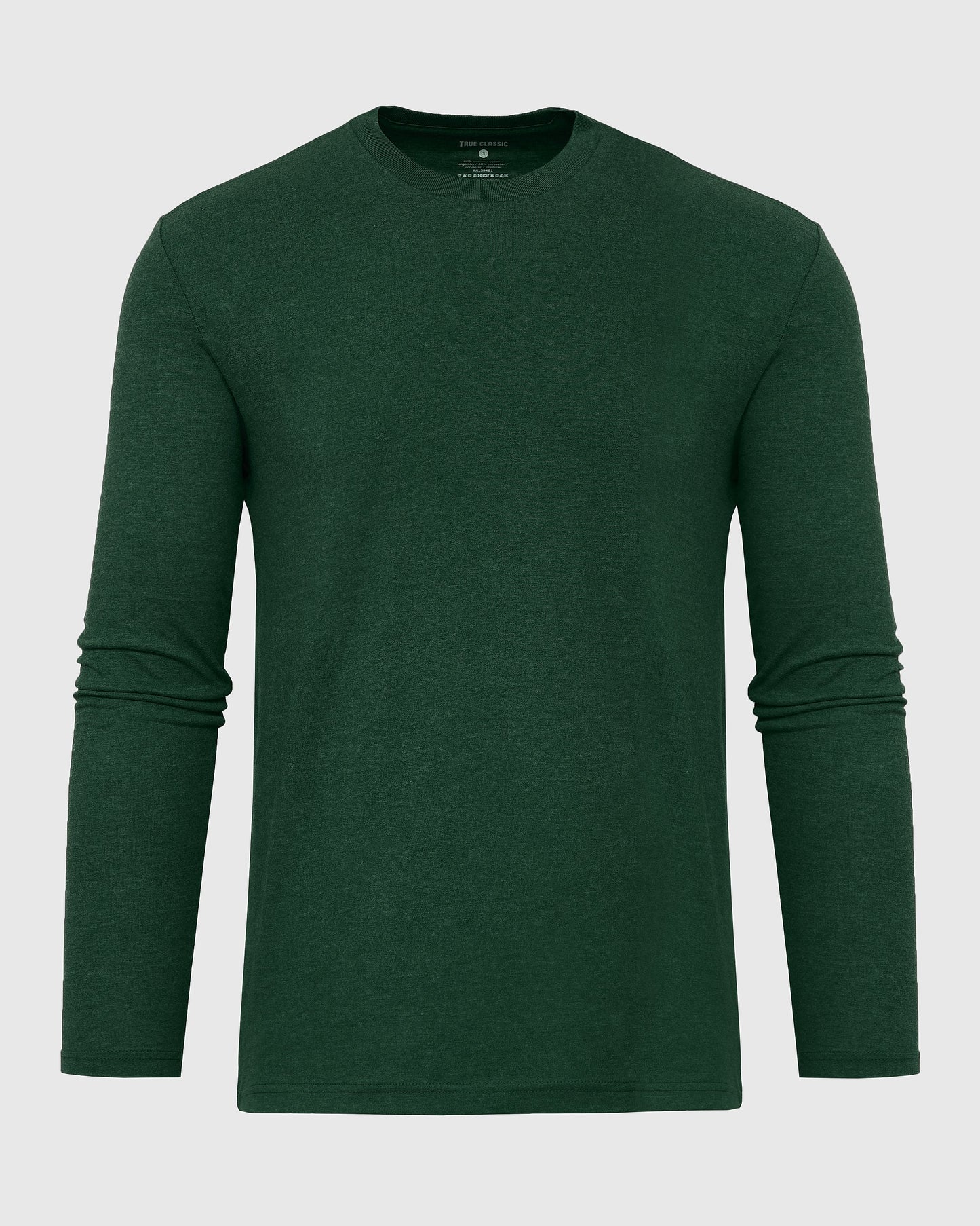Evergreen Heather Classic Long Sleeve Crew Neck