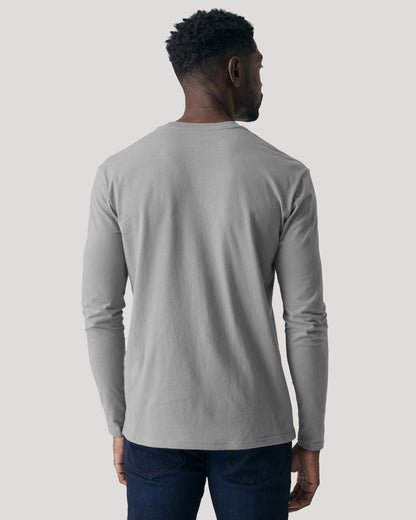 Glacier Gray Classic Long Sleeve Crew Neck