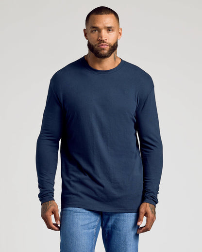 Navy Classic Long Sleeve Crew Neck