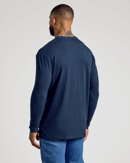 Navy Classic Long Sleeve Crew Neck