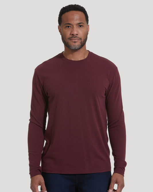 Mahogany Classic Long Sleeve Crew Neck