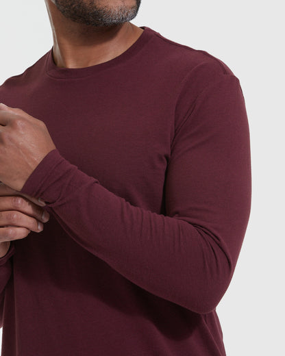 Mahogany Classic Long Sleeve Crew Neck