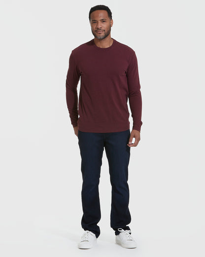 Mahogany Classic Long Sleeve Crew Neck