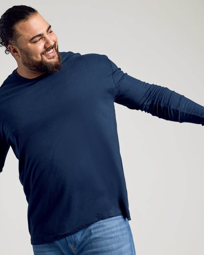 Navy Classic Long Sleeve Crew Neck