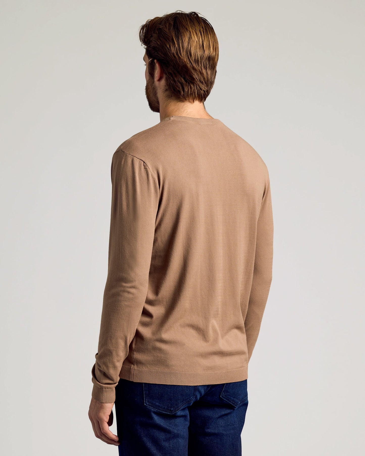 Truffle Dressy Crew Neck Sweater