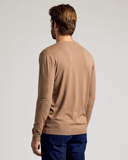 Truffle Dressy Crew Neck Sweater