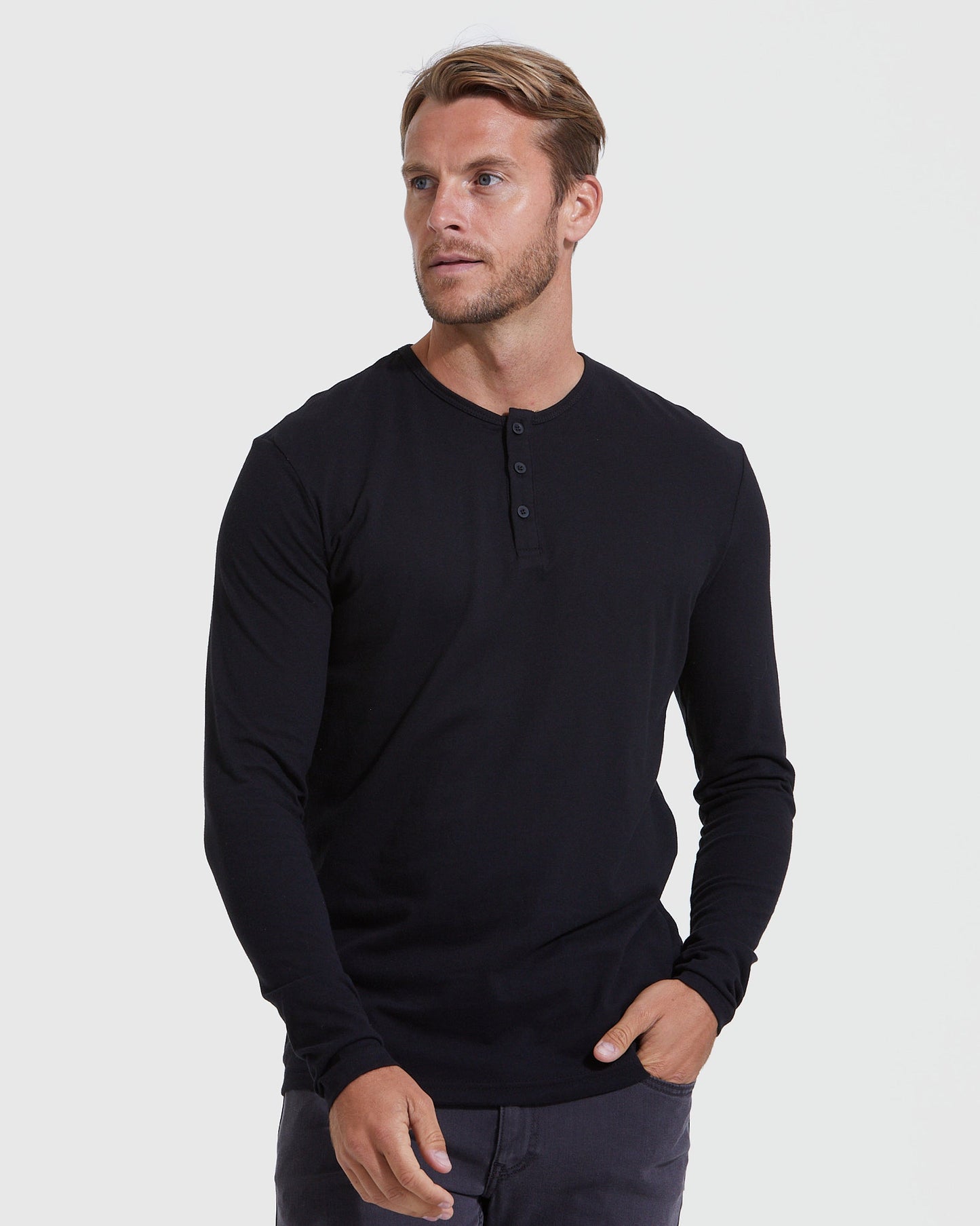 The Staple Classic Long Sleeve Henley 6-Pack