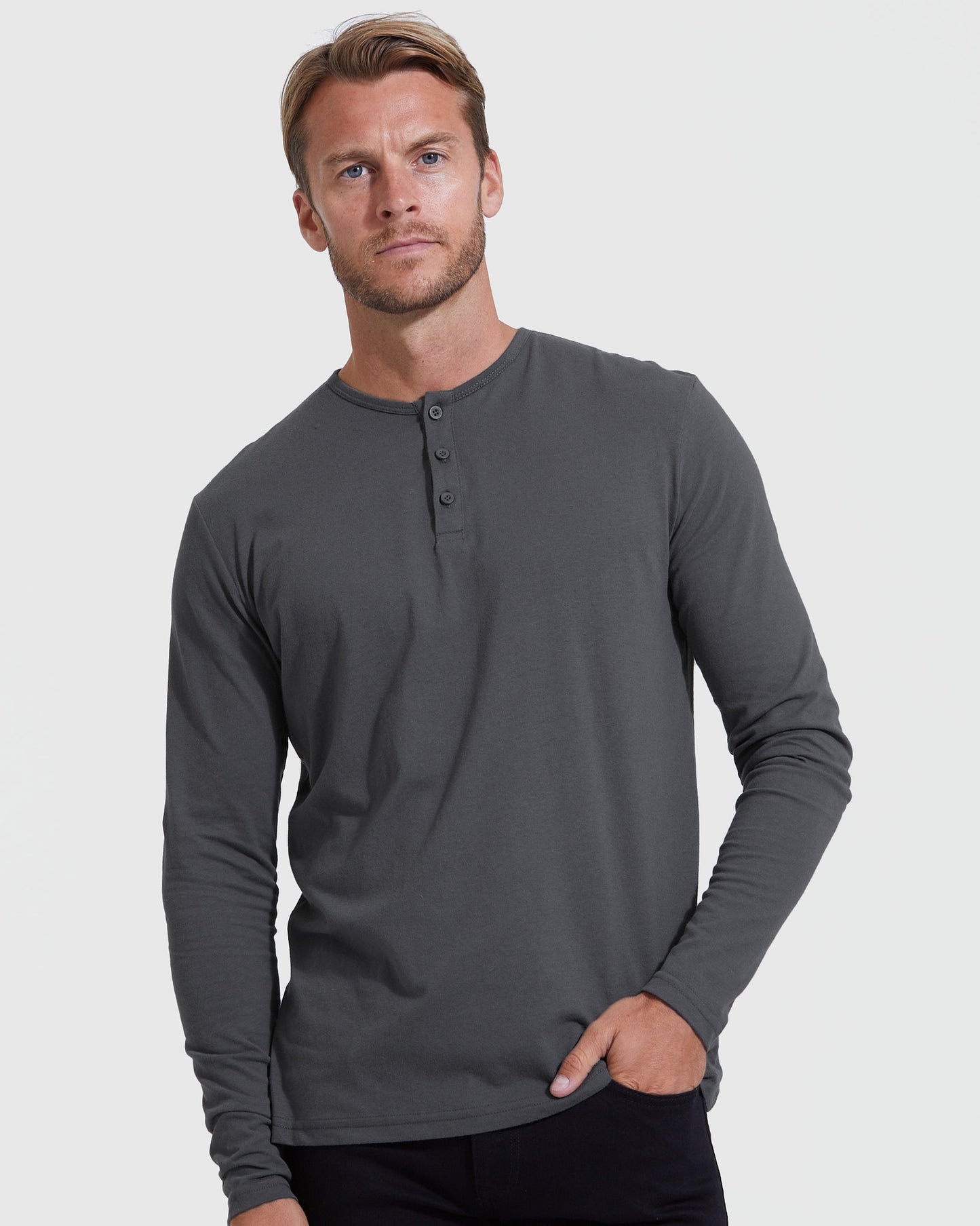The Staple Classic Long Sleeve Henley 12-Pack