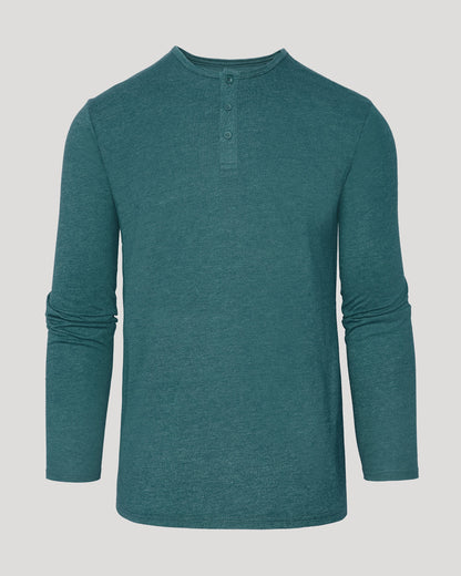 Heather Seafarer Classic Long Sleeve Henley