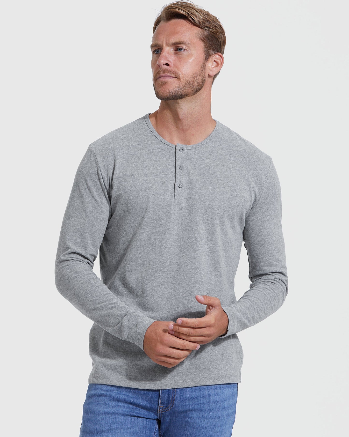 The Standard Classic Long Sleeve Henley 3-Pack