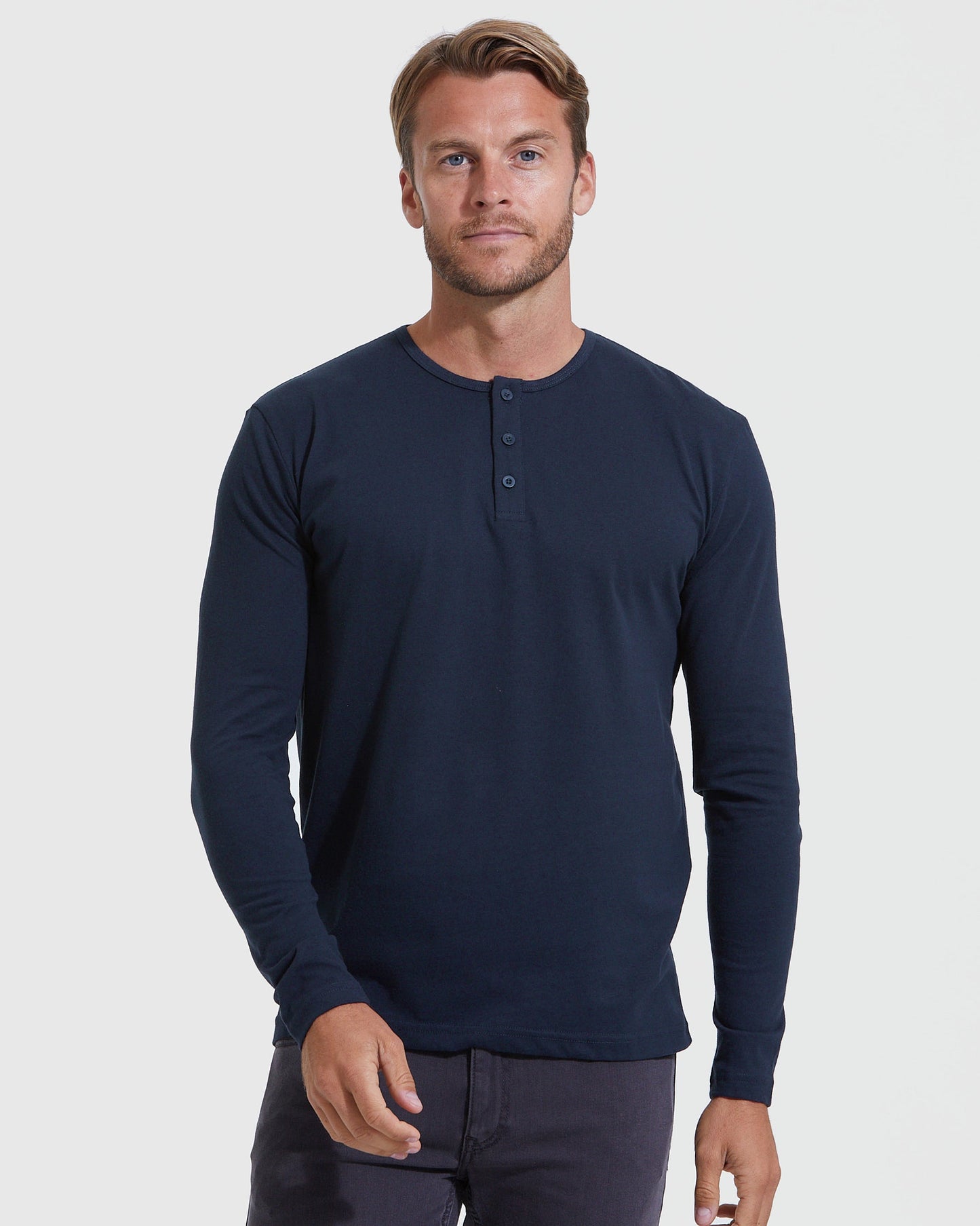 The Standard Classic Long Sleeve Henley 3-Pack