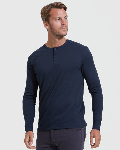 The Standard Classic Long Sleeve Henley 6-Pack