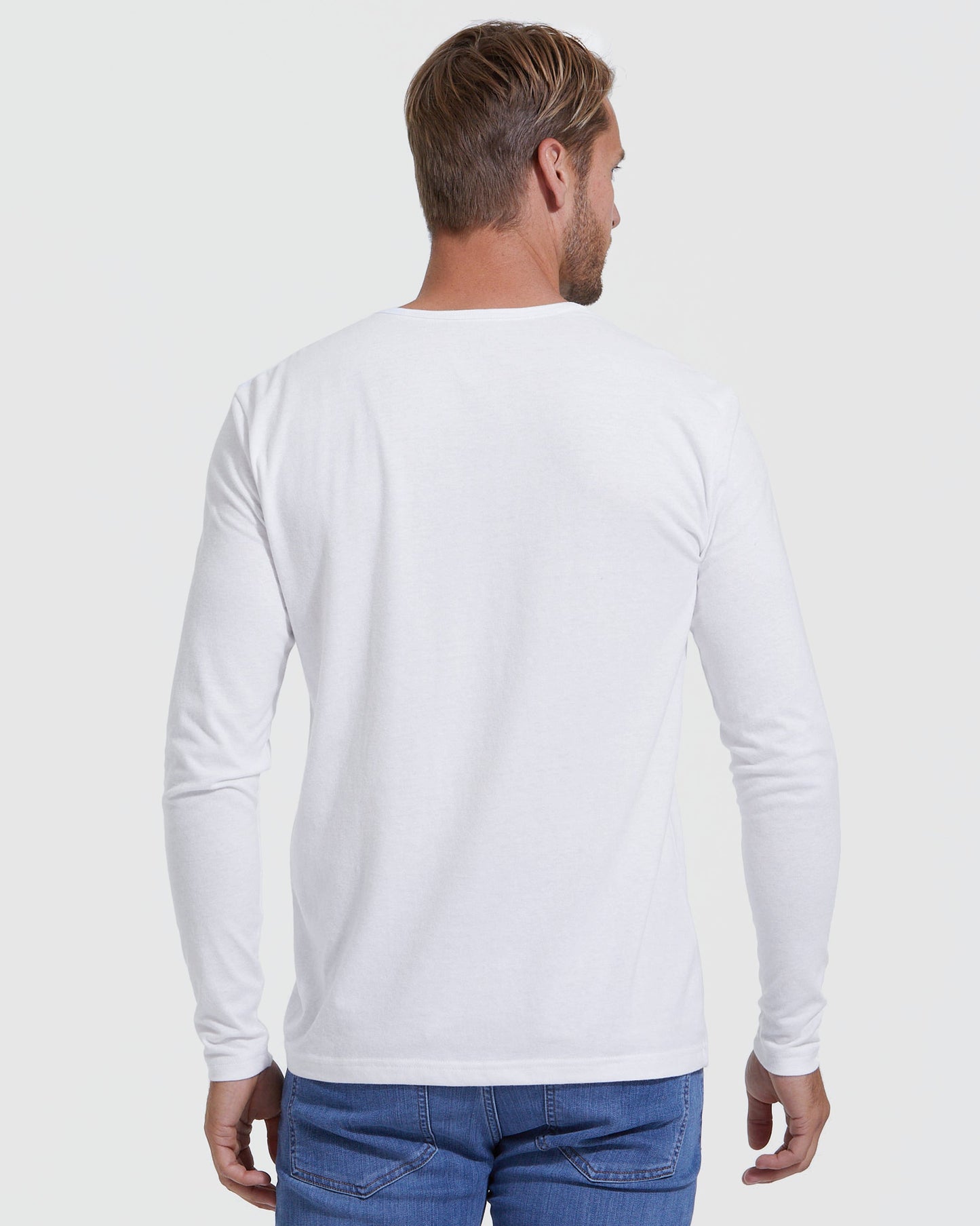 All White Classic Henley 6-Pack