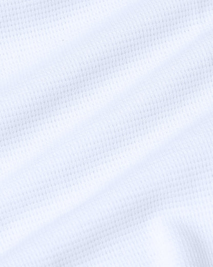 White Waffle Long Sleeve Crew Neck 6-Pack