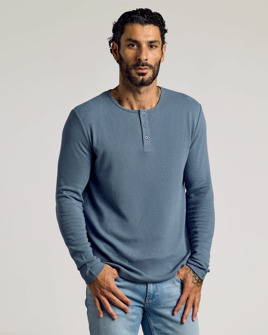 Fiord Waffle Long Sleeve Henley