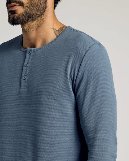 Fiord Waffle Long Sleeve Henley