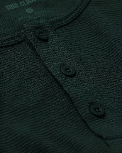 Kale Waffle Long Sleeve Henley