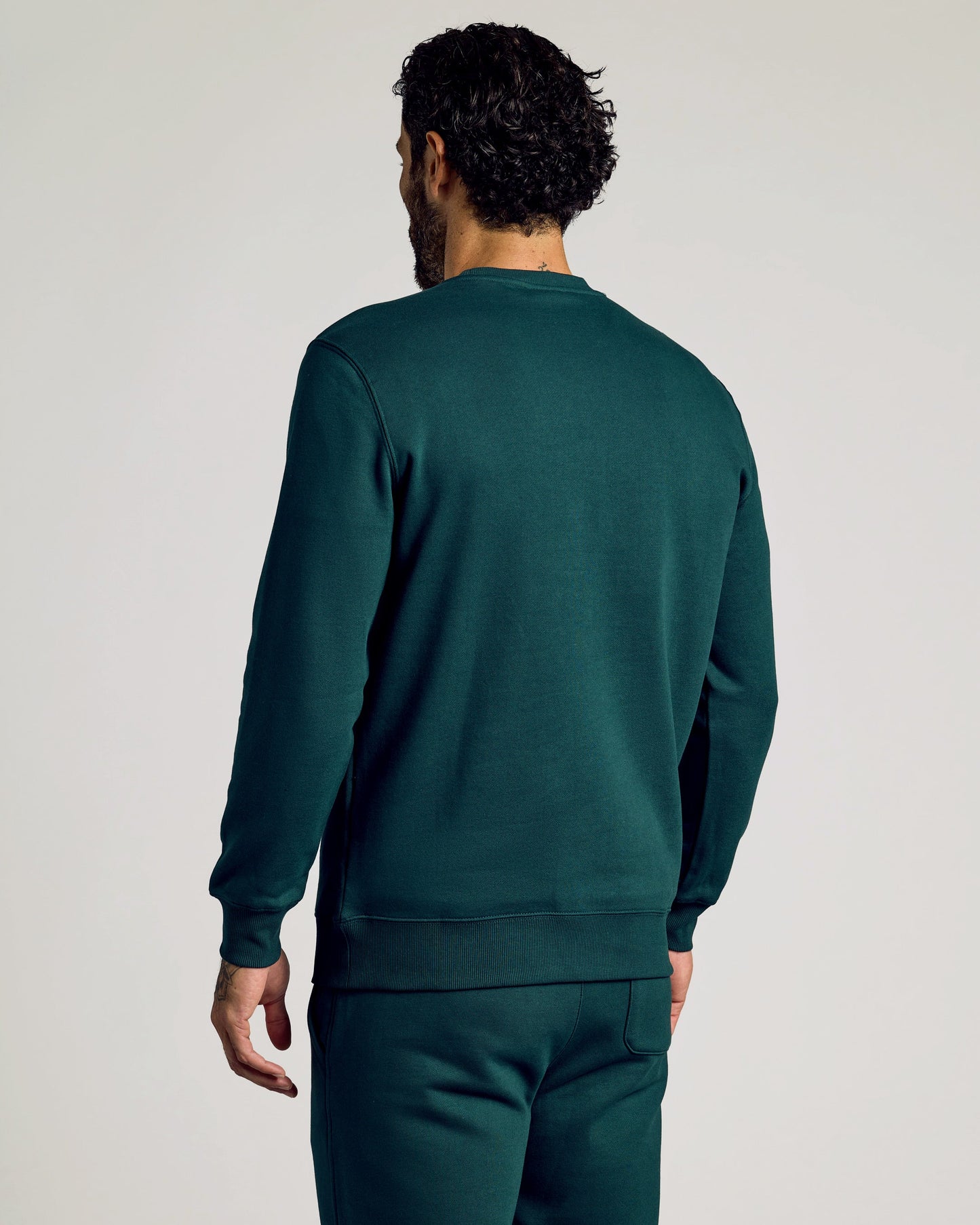 Emerald Fleece French Terry Pullover Crew Neck