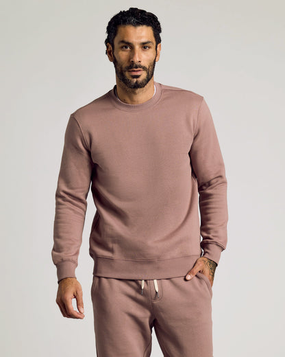 Slate Mauve Pullover Fleece Crew & Jogger 2-Pack