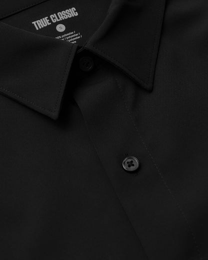 All Black Long Sleeve Performance Dress Shirt 2-Pack