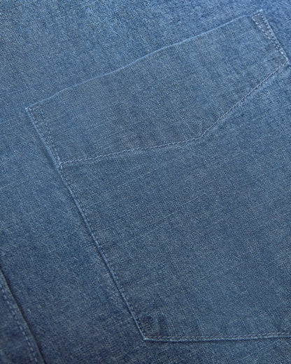 Light Indigo Wash Long Sleeve Chambray Shirt