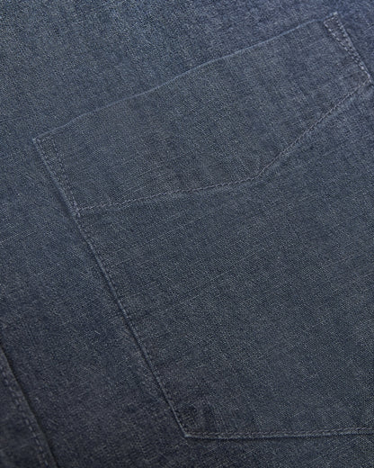 Medium Indigo Wash Long Sleeve Chambray Shirt