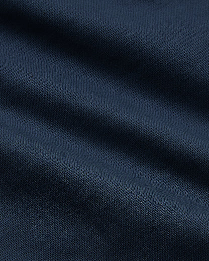 Navy Short Sleeve Linen Shirt