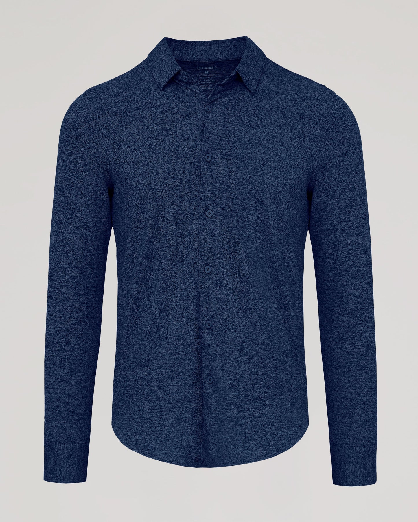 Dark Heather Navy Long Sleeve Do-It-All Comfort Shirt