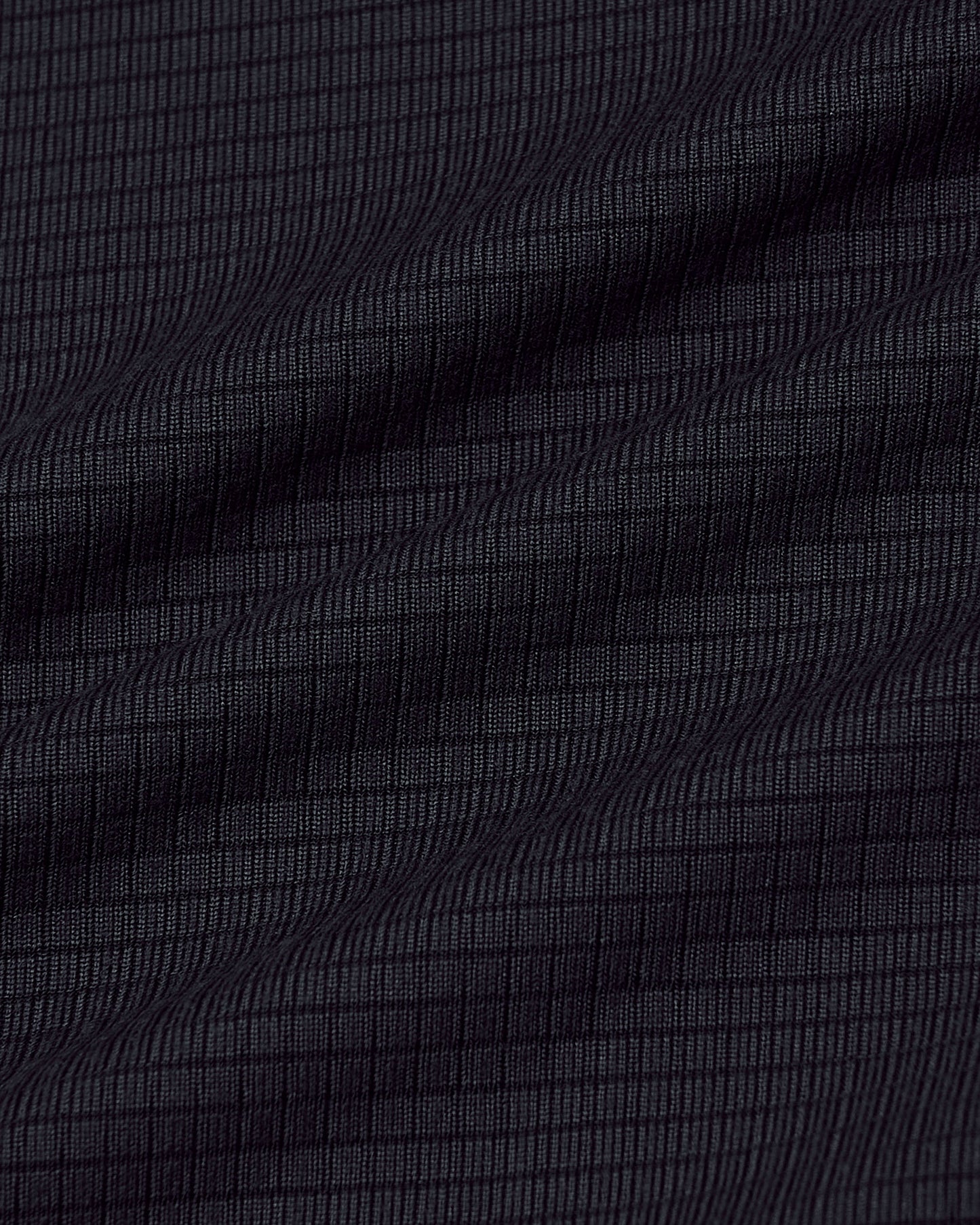 Black Long Sleeve Active Mesh Crew