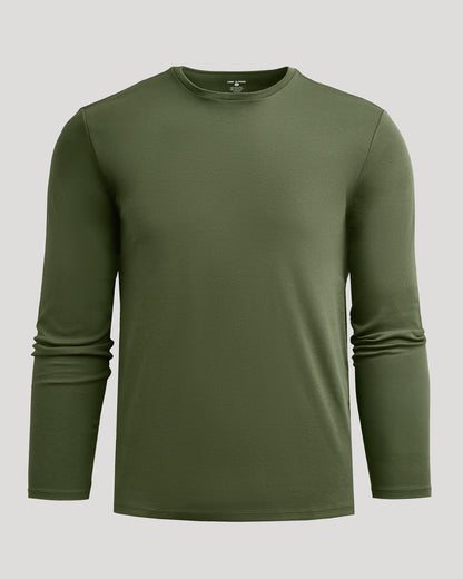 Grove Premium Pima Long Sleeve Crew