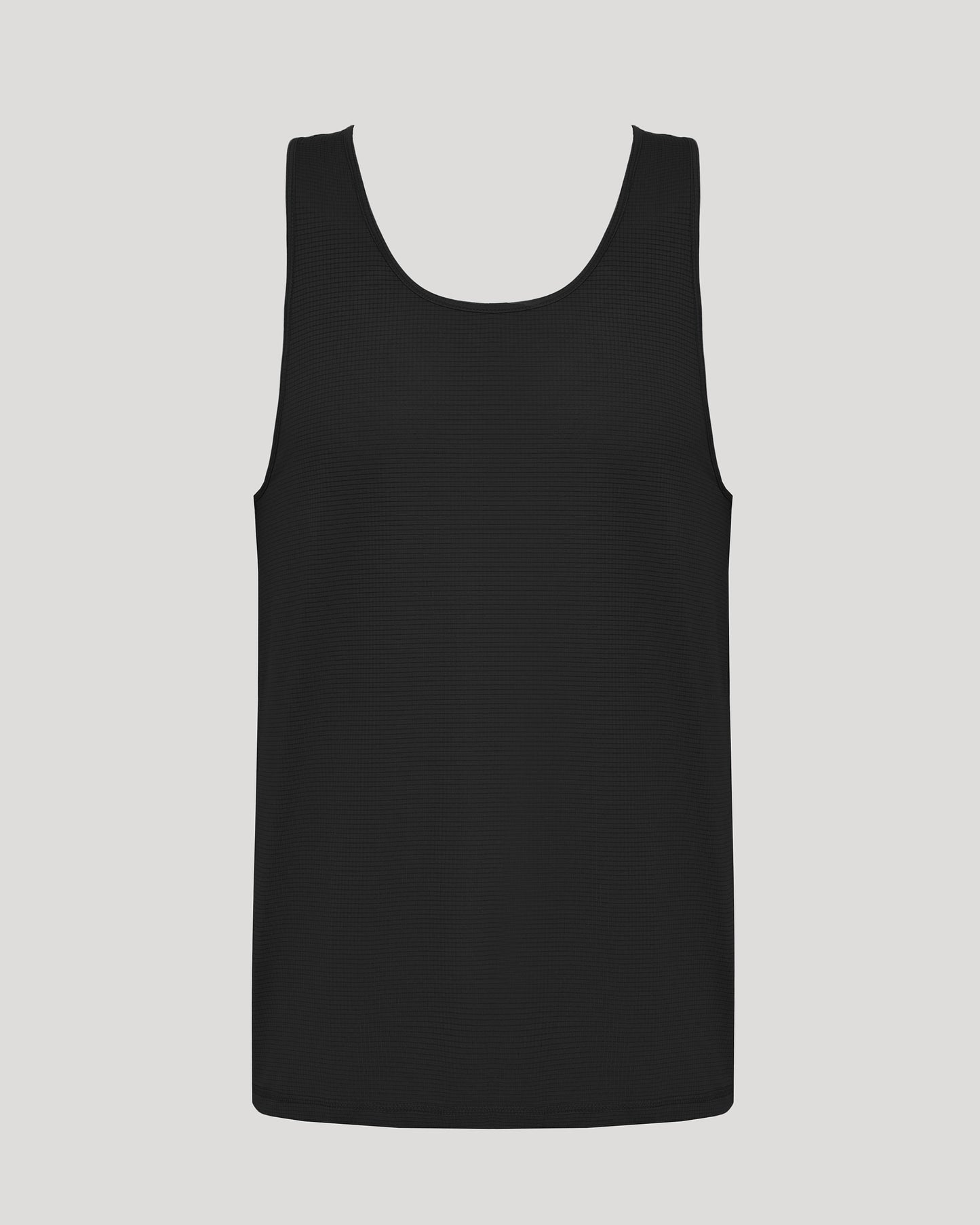Black Sleeveless Active Mesh Tank