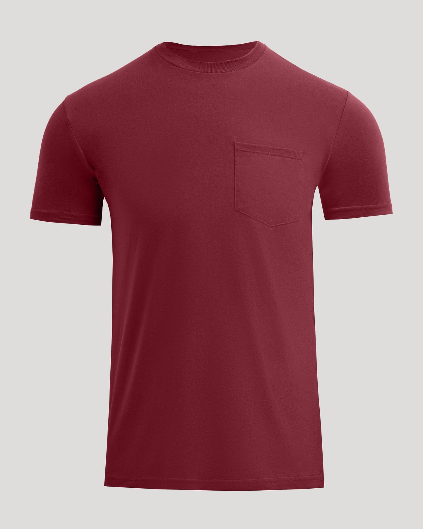 Claret Pocket Crew Tee