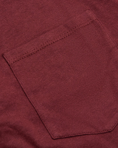 Claret Pocket Crew Tee